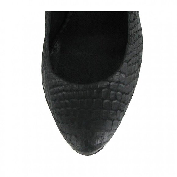 Croc Embossed Platform Wedge - Picture 5 of 7